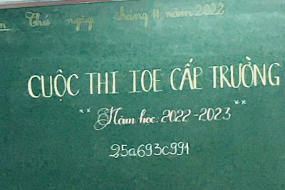 CUỘC THI IOE CẤP TRƯỜNG NĂM HỌC 2022 – 2023