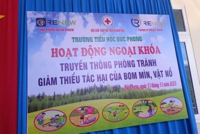 HOẠT ĐỘNG NGOẠI KHÓA GIẢM THIỂU TÁC HẠI BOM MÌN CỦA TRƯỜNG TH ĐỨC PHONG.